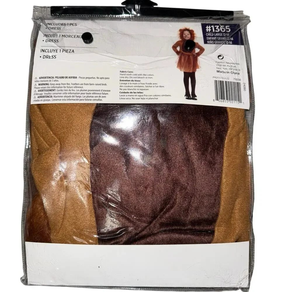 New Lil’ Lion Halloween Costume Child Large 10-12 dress up Wizard of Oz animal